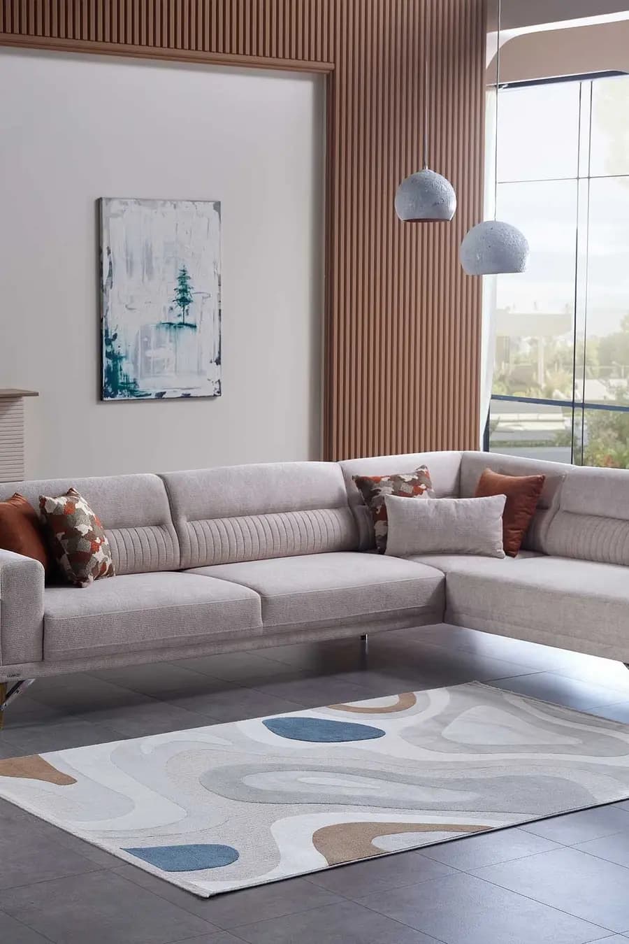 Lugano 17889 Dikdörtgen Tozumaz Halı Multi - 160X230 — görsel 1