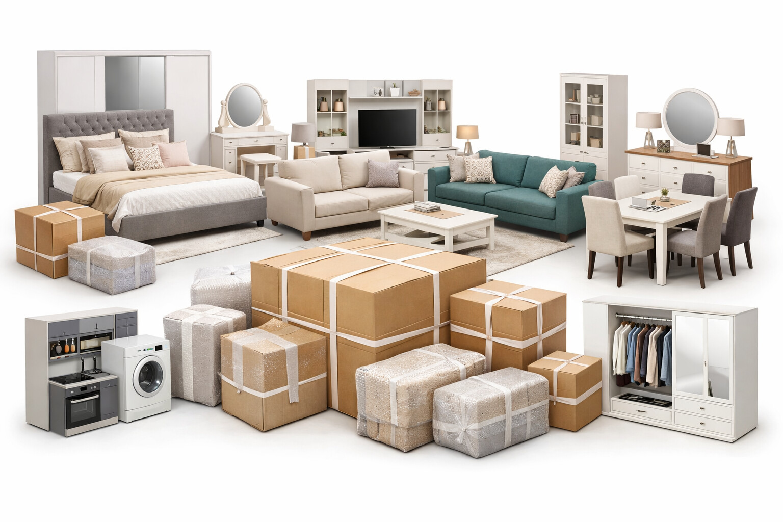 Çeyiz İçin Mobilya Paketlerinde Neler Bulunuyor?
