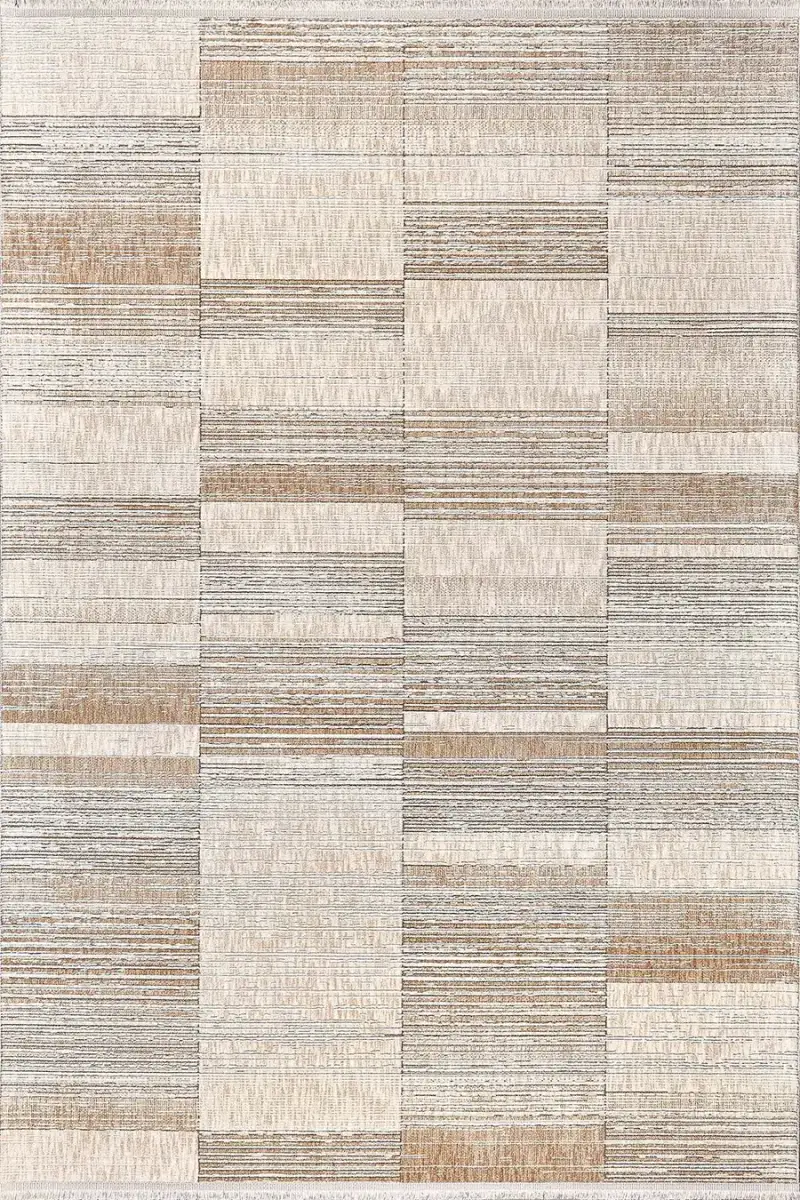Adara 18347 Dikdörtgen Tozumaz Halı 200X290 - Bej 2