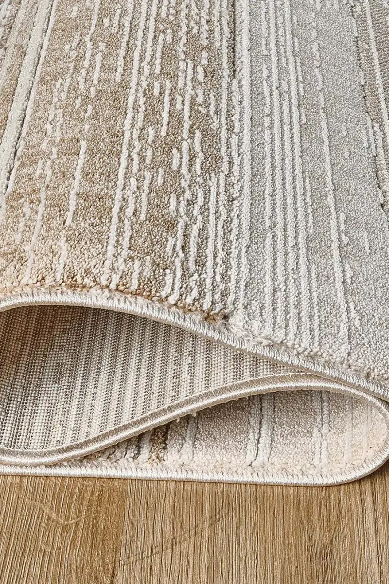 Adara 18347 Dikdörtgen Tozumaz Halı 200X290 - Bej 4
