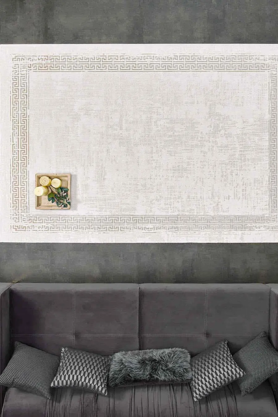 Black&Brown 11298 Doğal İplik Dikdörtgen Makine Halısı 160x230 - Kahverengi