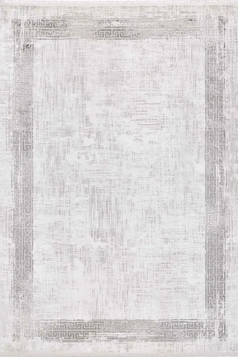 Black&Brown 11298 Doğal İplik Dikdörtgen Makine Halısı 200x290 - Gri 4