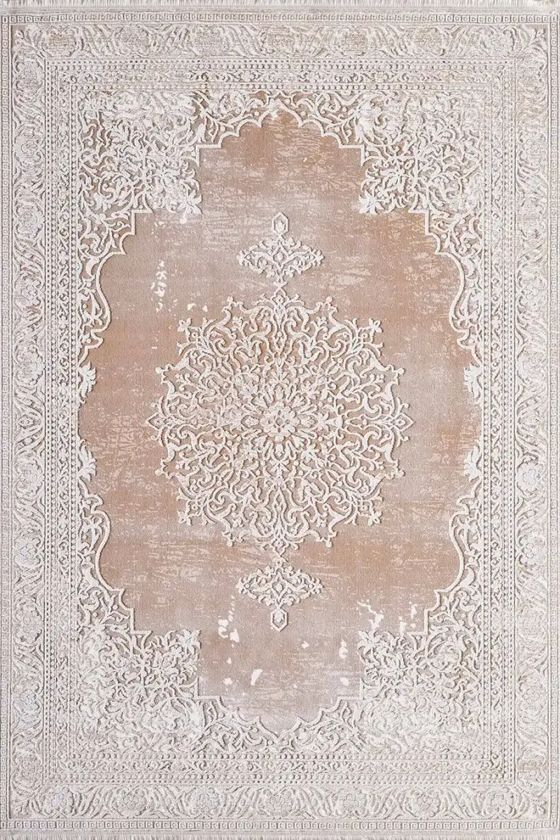 Carissa 11329 Dikdörtgen Akrilik Makine Halısı 160X230 - Kahverengi 2