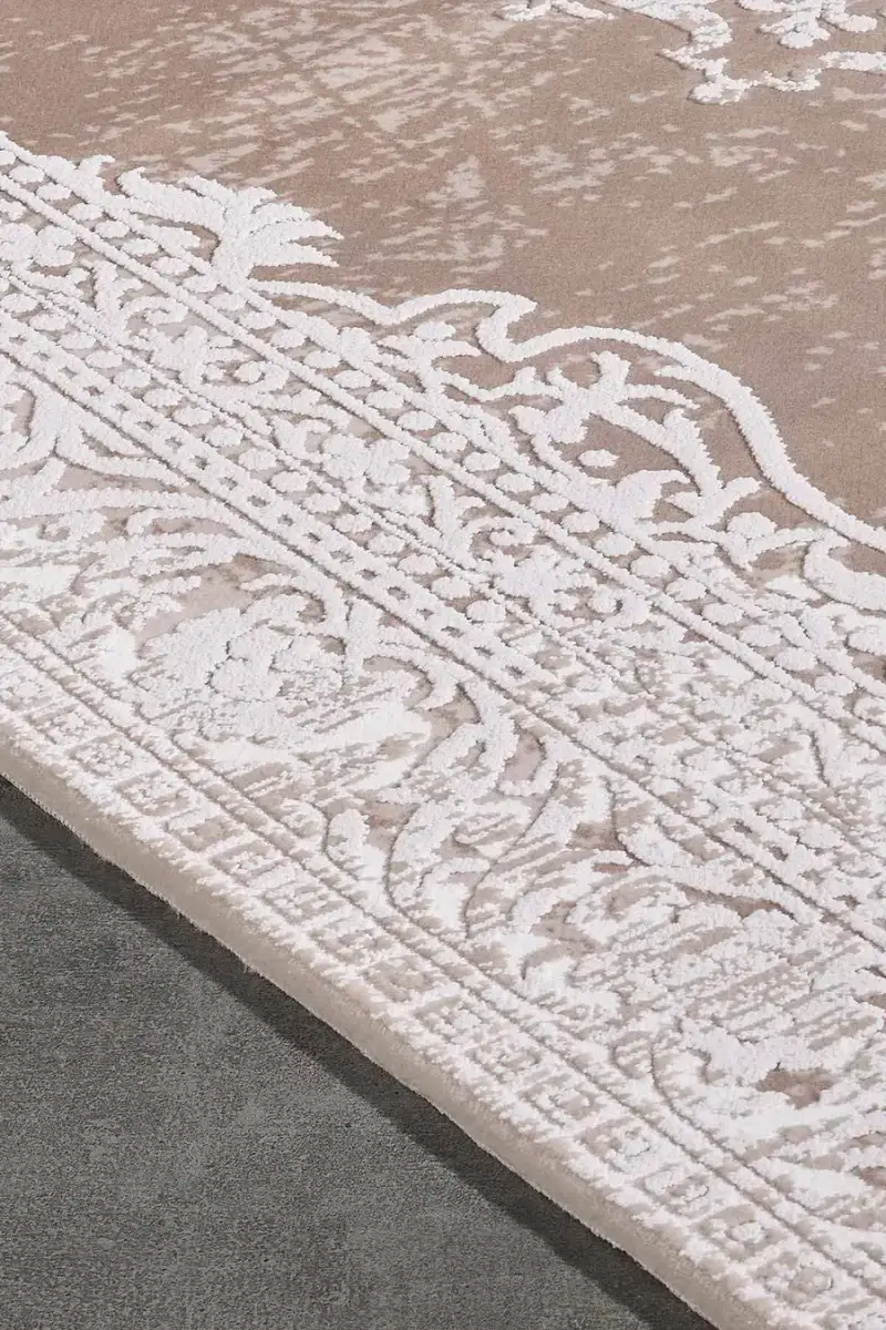 Carissa 11329 Dikdörtgen Akrilik Makine Halısı 160X230 - Kahverengi 4