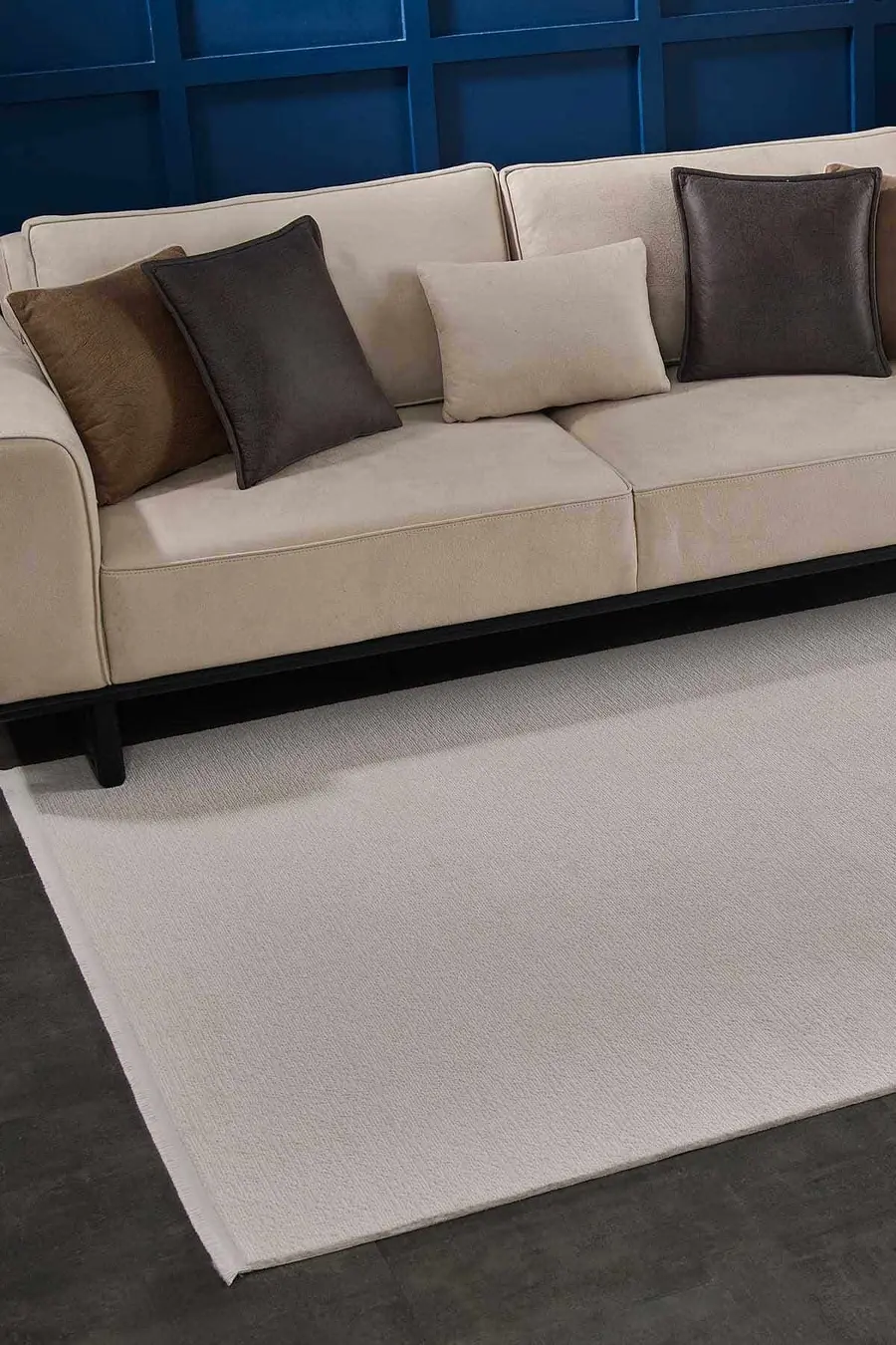 Carissa 11330 Dikdörtgen Akrilik Makine Halısı 120X180 - Krem — görsel 1