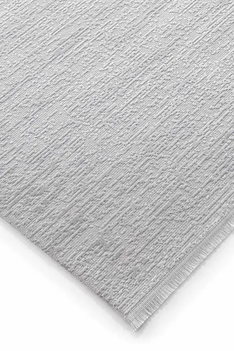 Carissa 11330 Dikdörtgen Akrilik Makine Halısı 160X230 - Gri 6