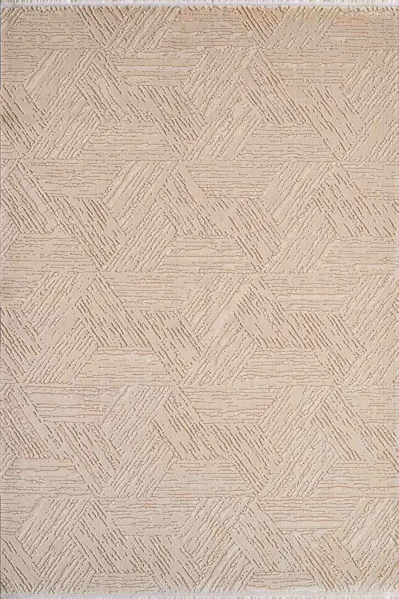Carissa 11331 Dikdörtgen Akrilik Makine Halısı 160X230 - Krem 2