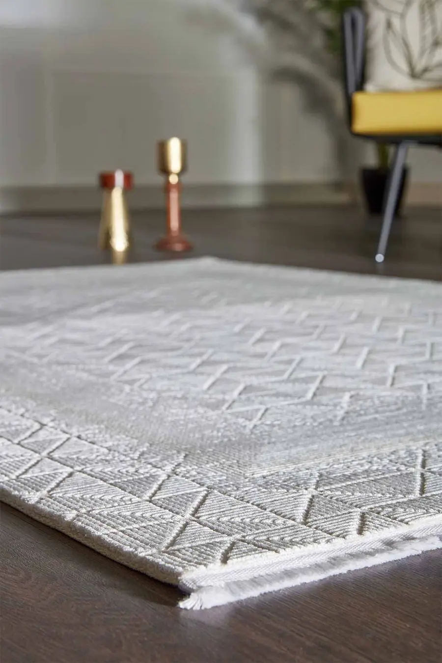 Carissa 13623 Dikdörtgen Akrilik Makine Halısı 120X180 - Vizon 3