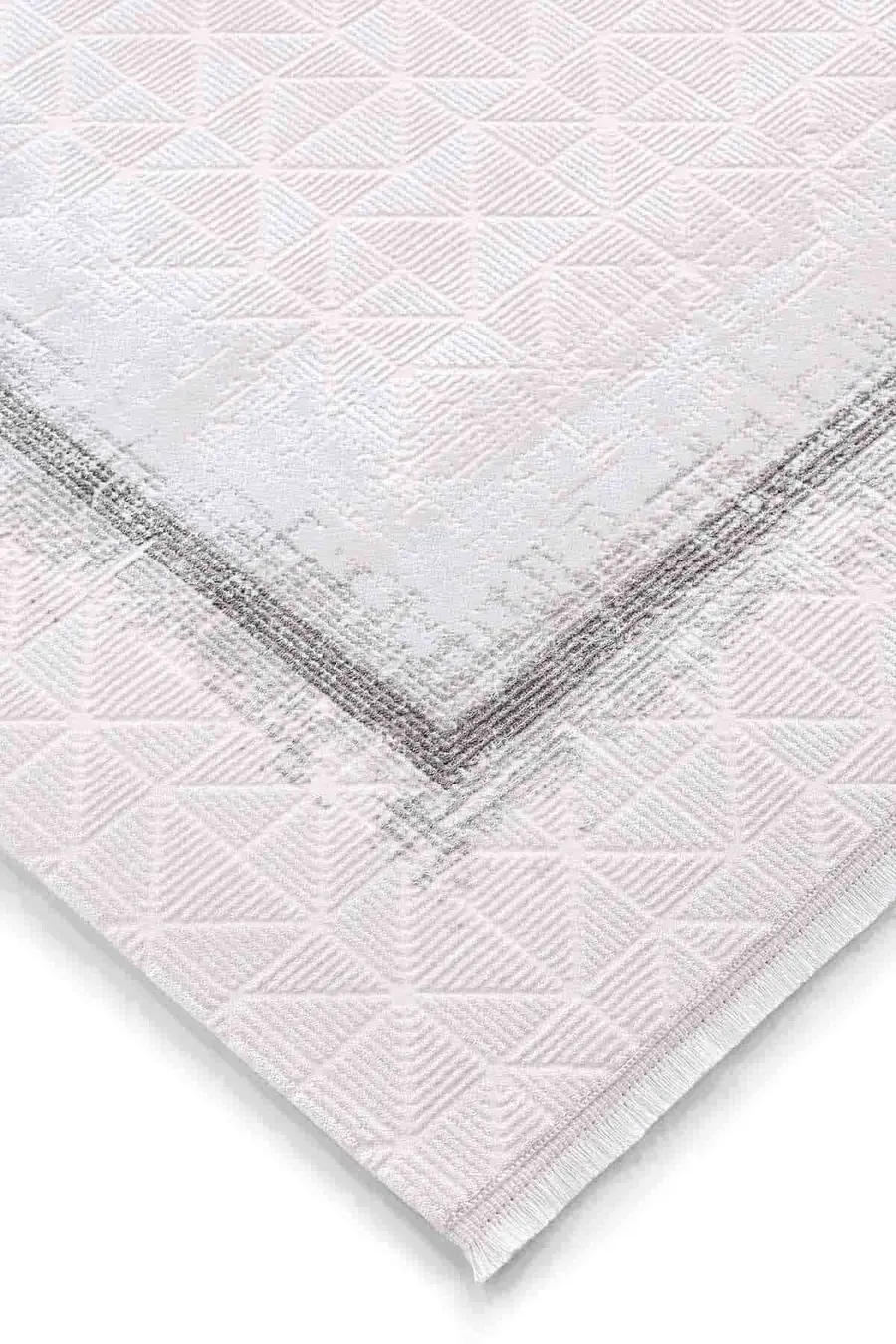 Carissa 13623 Dikdörtgen Akrilik Makine Halısı 160X230 - Gri 5