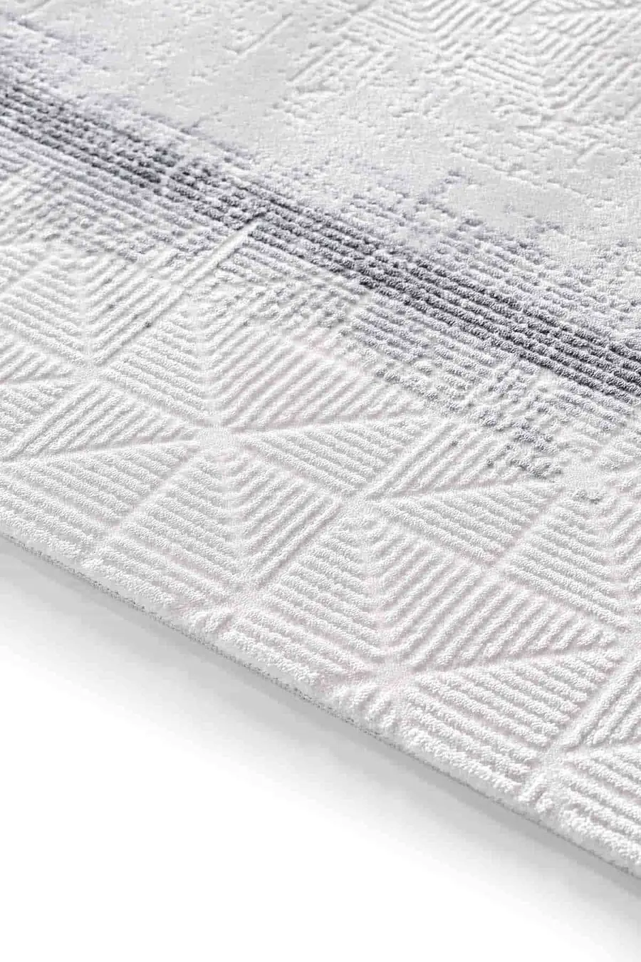 Carissa 13623 Dikdörtgen Akrilik Makine Halısı 160X230 - Gri 7