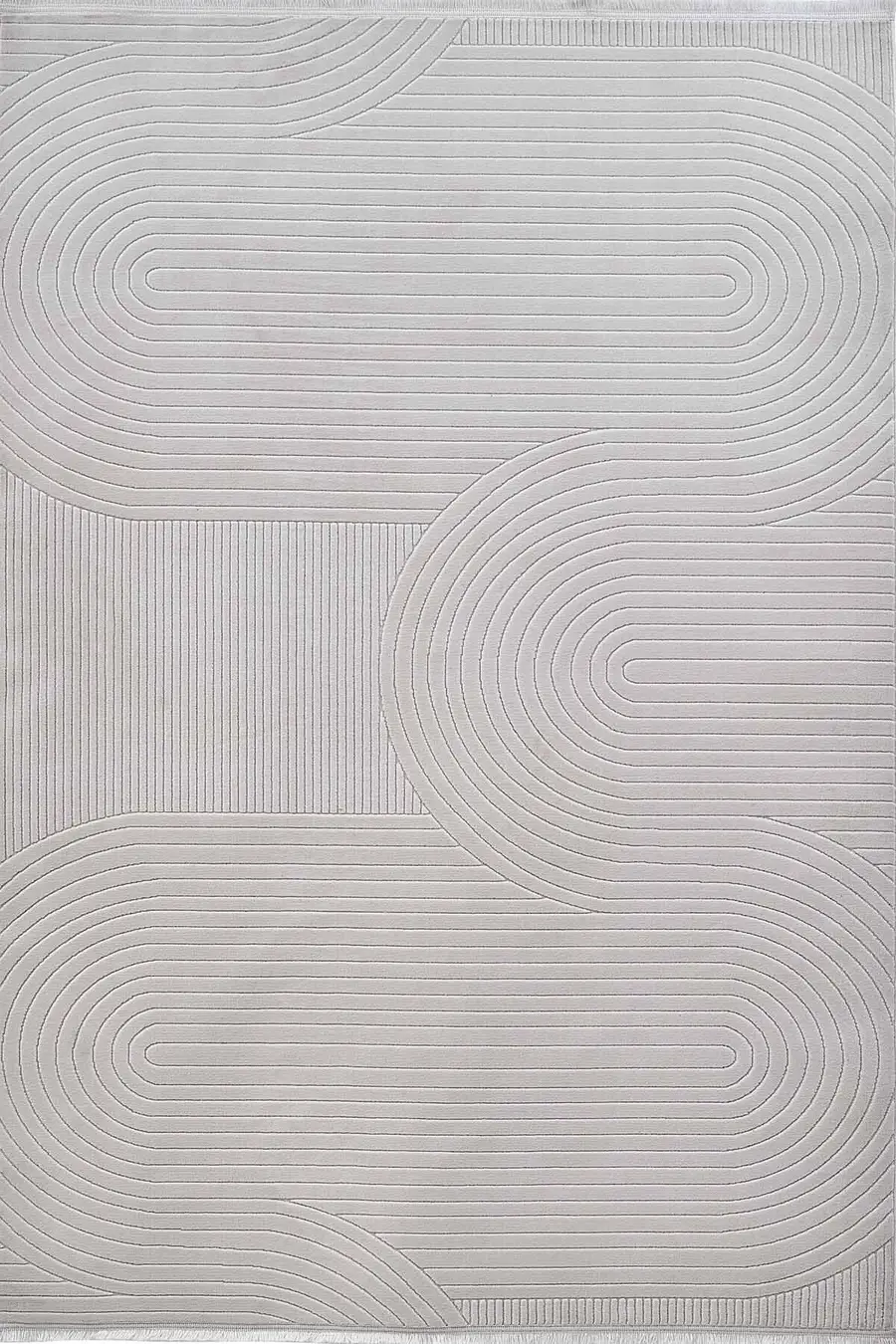 Deco Avior 17447 Dikdörtgen Geometrik Desenli Halı 80x000 - Krem 2