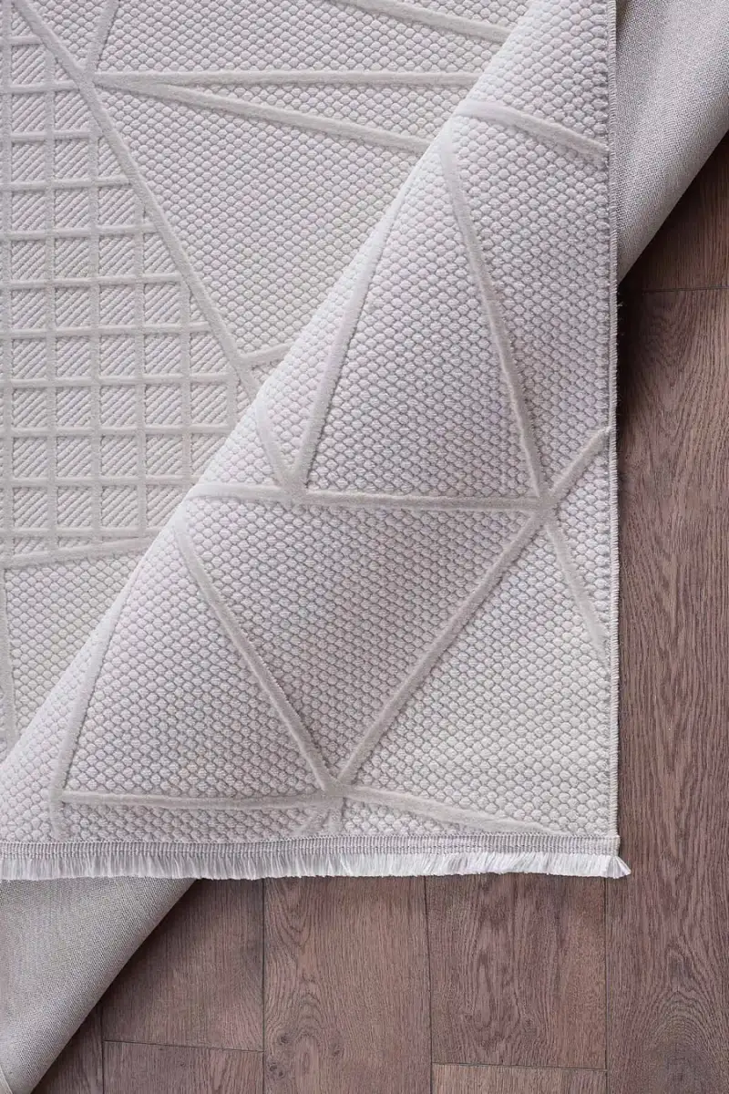 Deco Avior 17452 Dikdörtgen Geometrik Desenli Halı 80x000 - Krem 6