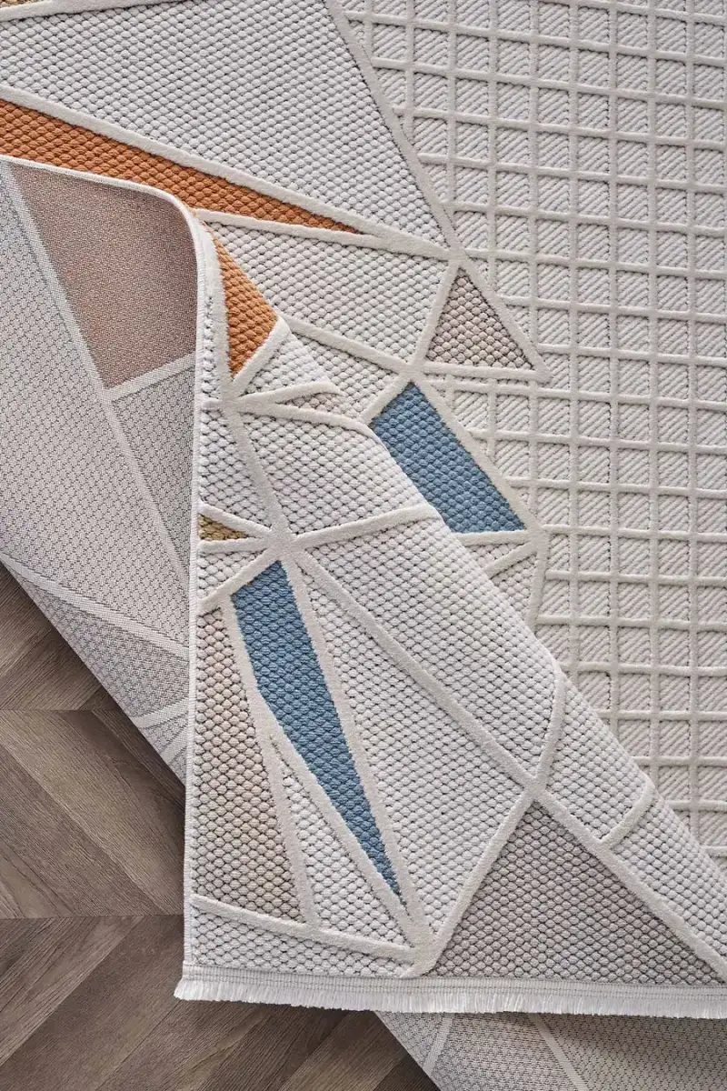 Deco Avior 17452 Dikdörtgen Geometrik Desenli Halı 80x000 - Multi 5