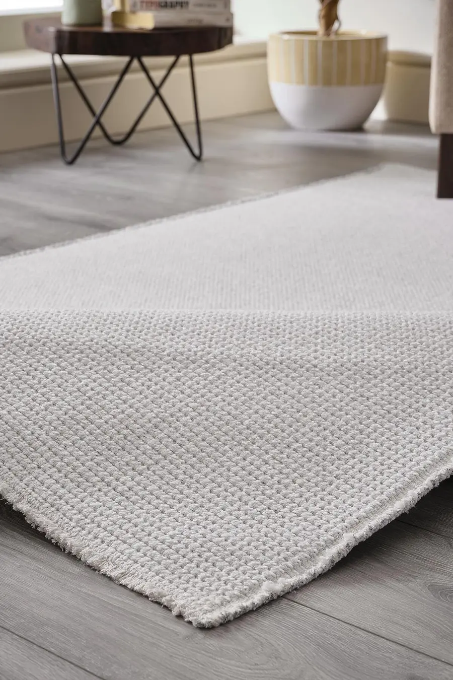 Deco Boheems 80147 Kaymaz Taban Dikdörtgen Halı 160X230 - Beyaz 5