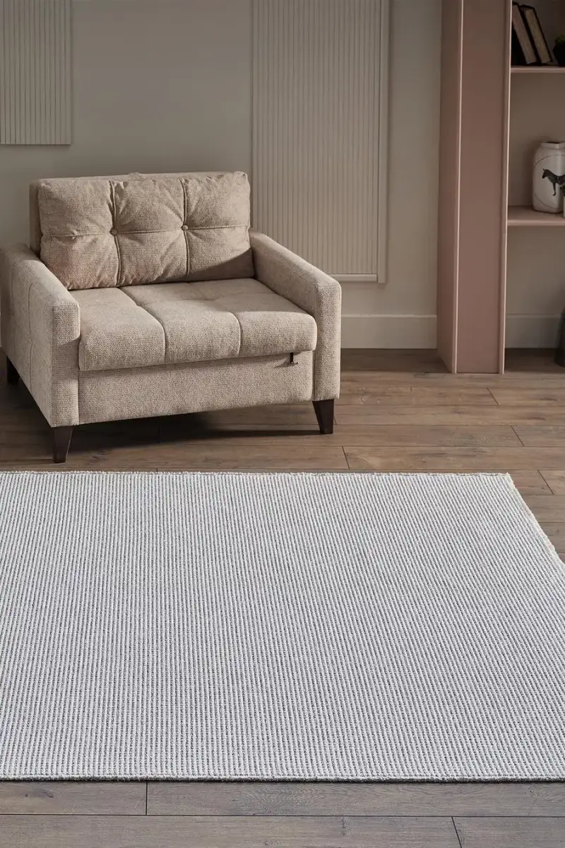 Deco Boheems 80147 Kaymaz Taban Dikdörtgen Halı Gri - 160X230