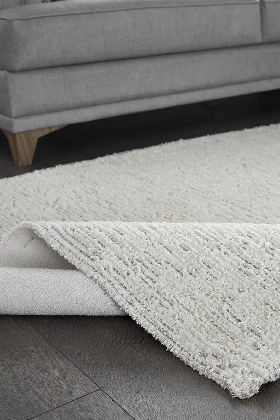 Deco Boheems 80152 Kaymaz Taban Dikdörtgen Halı 160X230 - Gri 3