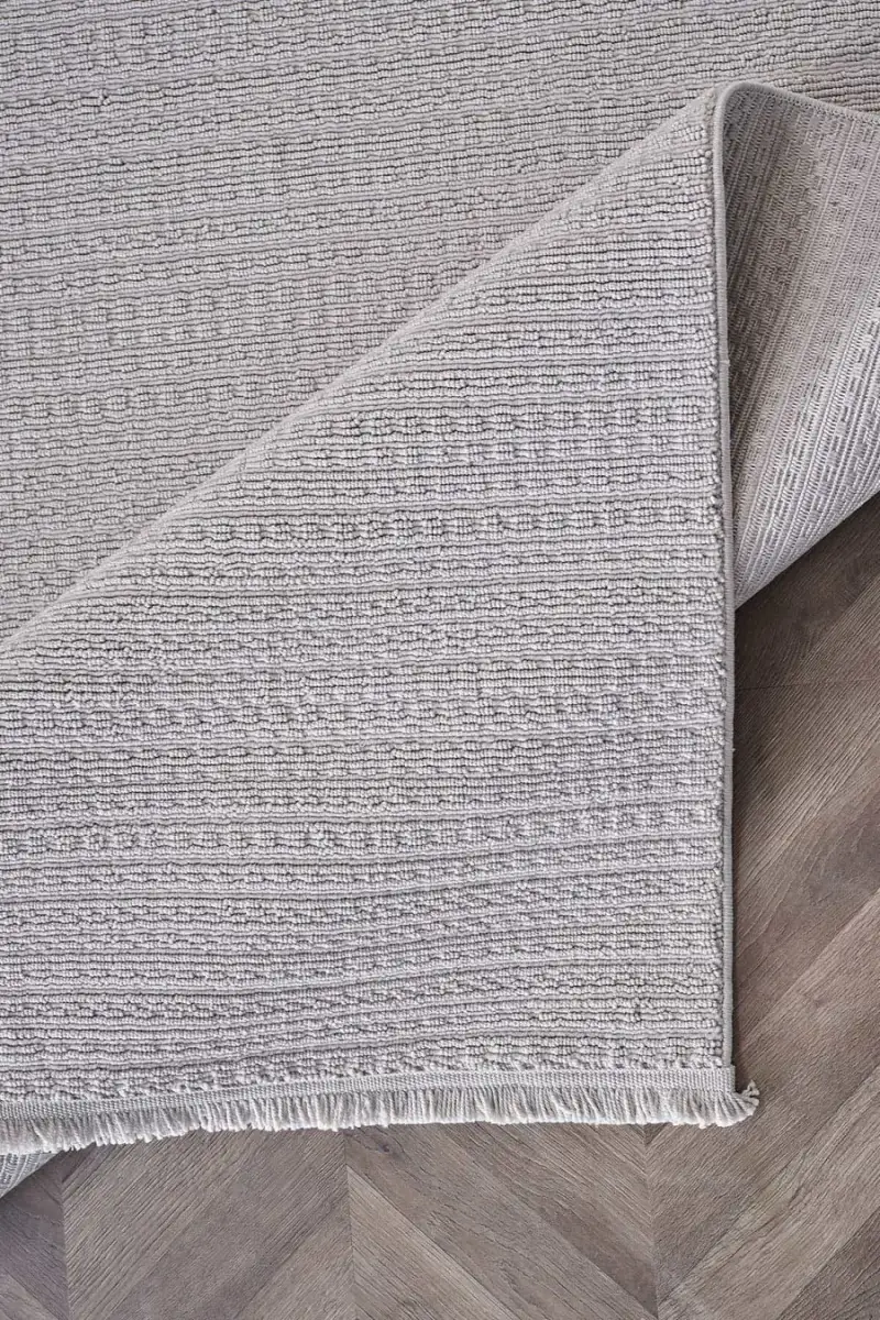 Deco Curlina 80044 Dikdörtgen Bukleli Halı 160x000 - Gri 3