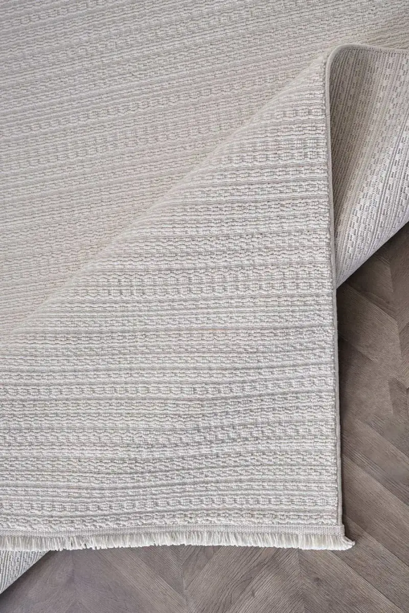 Deco Curlina 80044 Dikdörtgen Bukleli Halı 160x000 - Krem 4