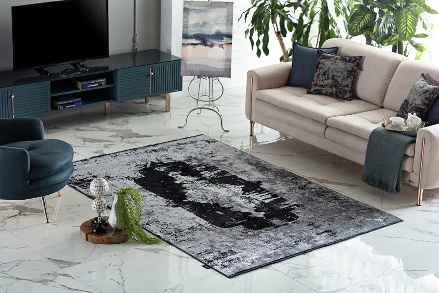 Deco Milano 12255 100X200 - Siyah 2