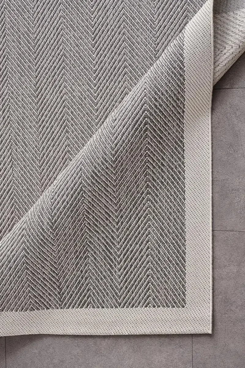 Deco Sisal 80140 Dikdörtgen Yıkanabilir Antitoz Halı 80X150 - Gri 6
