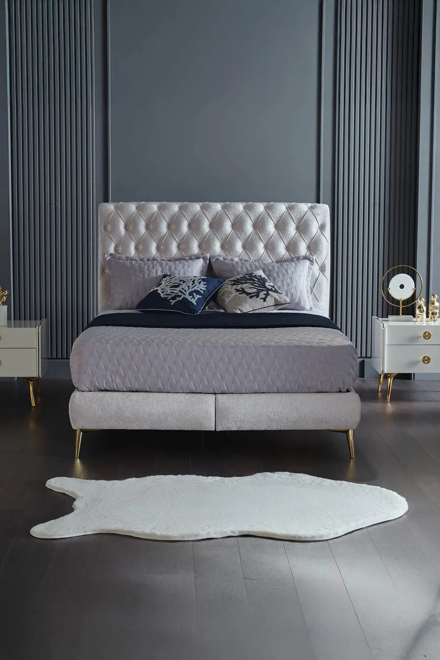 Deco Soft 15314 3D Spacer Taban Tozumaz Makine Halısı 80x000 - Beyaz 3