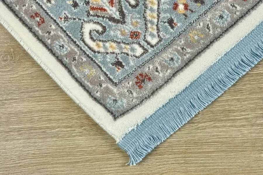 Doqu 18359  Gri Antitoz Seccade Mavi - 80X130 3