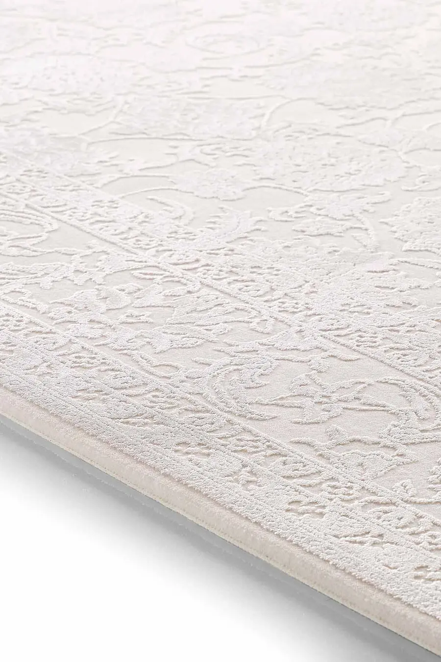 Esiliva 11309 Dikdörtgen Doğal İplik Makine Halısı 160X230 - Krem 3