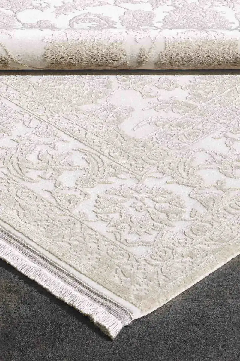 Esiliva 11309 Dikdörtgen Doğal İplik Makine Halısı 200X290 - Vizon 3