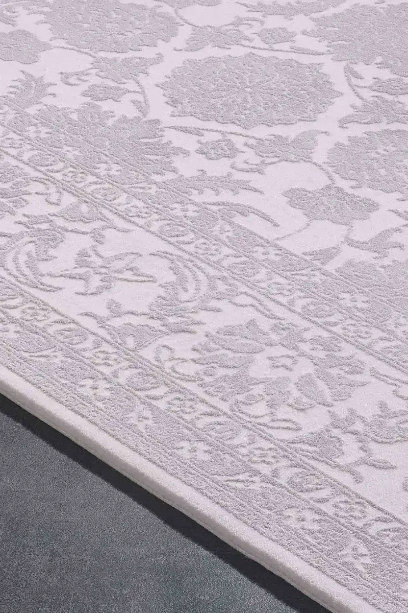Esiliva 11309 Dikdörtgen Doğal İplik Makine Halısı 240X340 - Gri 3