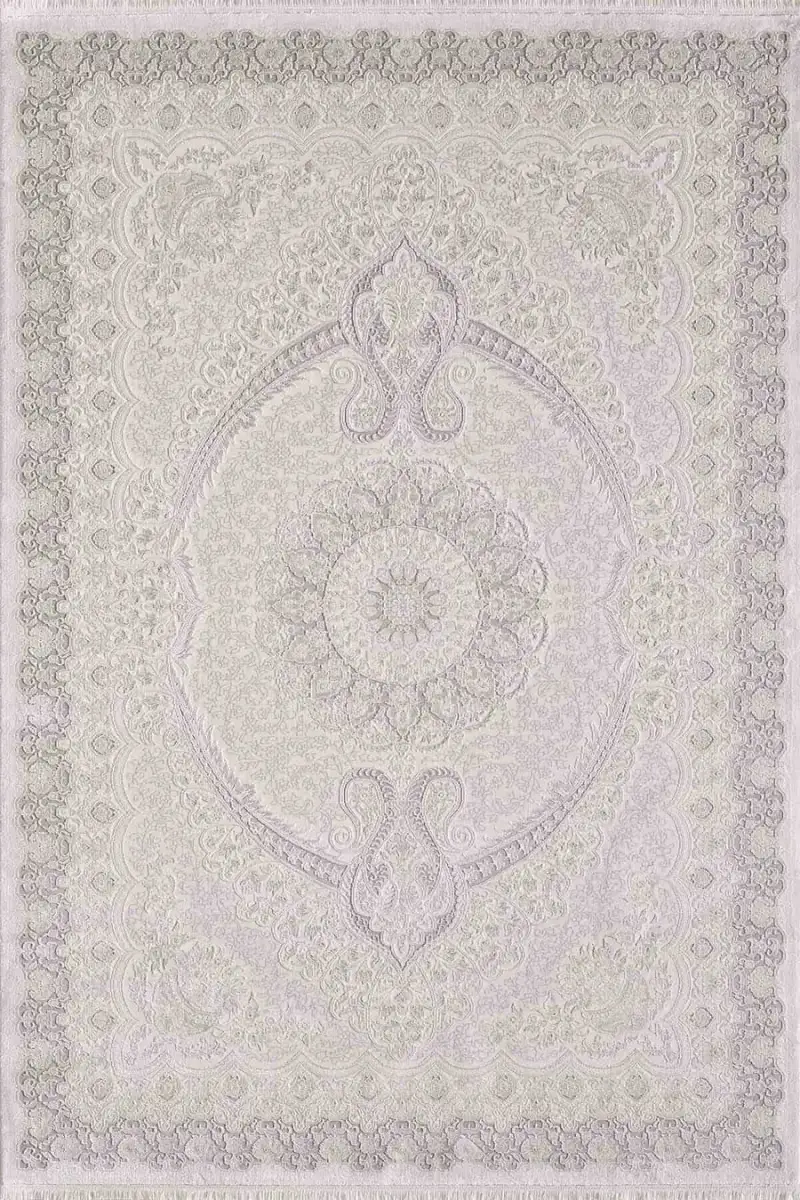 Esiliva 11431 Dikdörtgen Doğal İplik Makine Halısı 160X230 - Krem 2