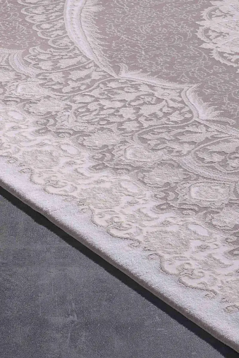 Esiliva 11431 Dikdörtgen Doğal İplik Makine Halısı 160X230 - Vizon 3