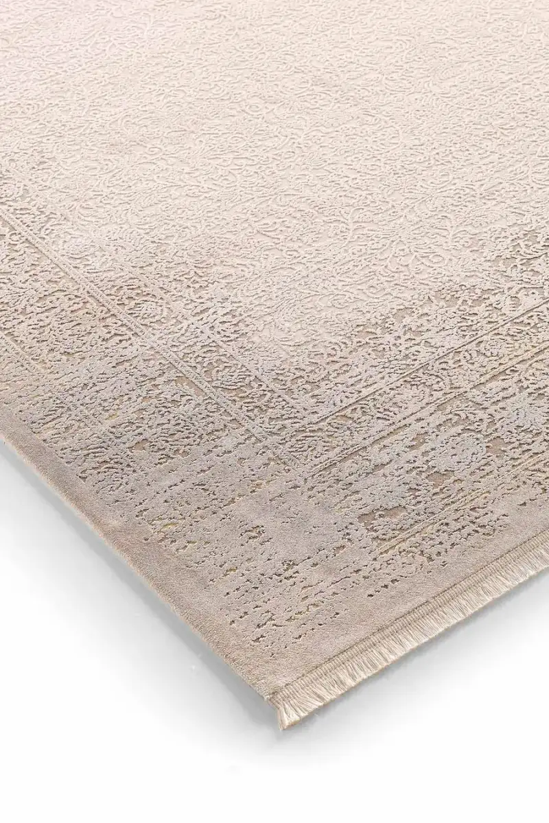 Esiliva 13886 Dikdörtgen Doğal İplik Makine Halısı 100X300 - Sarı 3