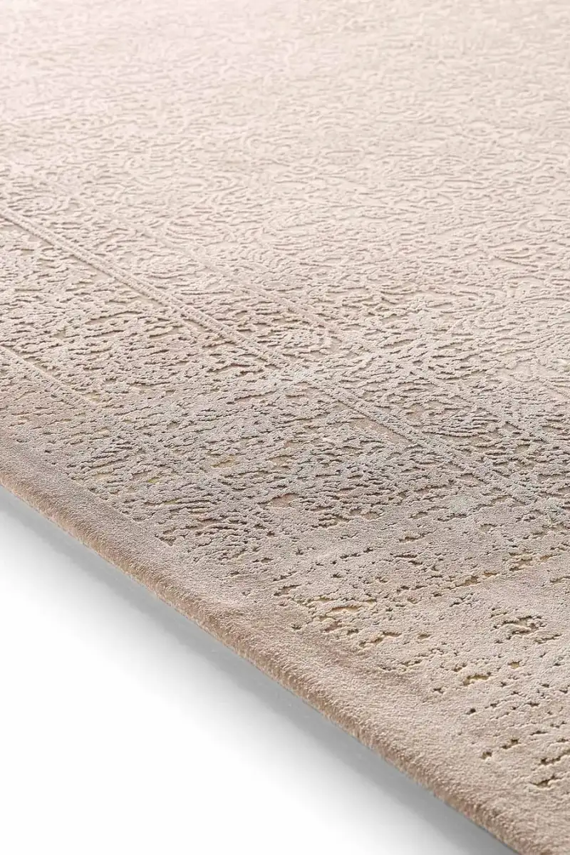 Esiliva 13886 Dikdörtgen Doğal İplik Makine Halısı 100X300 - Sarı 4