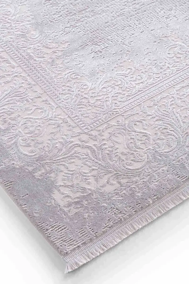 Esiliva 13888 Dikdörtgen Doğal İplik Makine Halısı 200X290 - Gri 4
