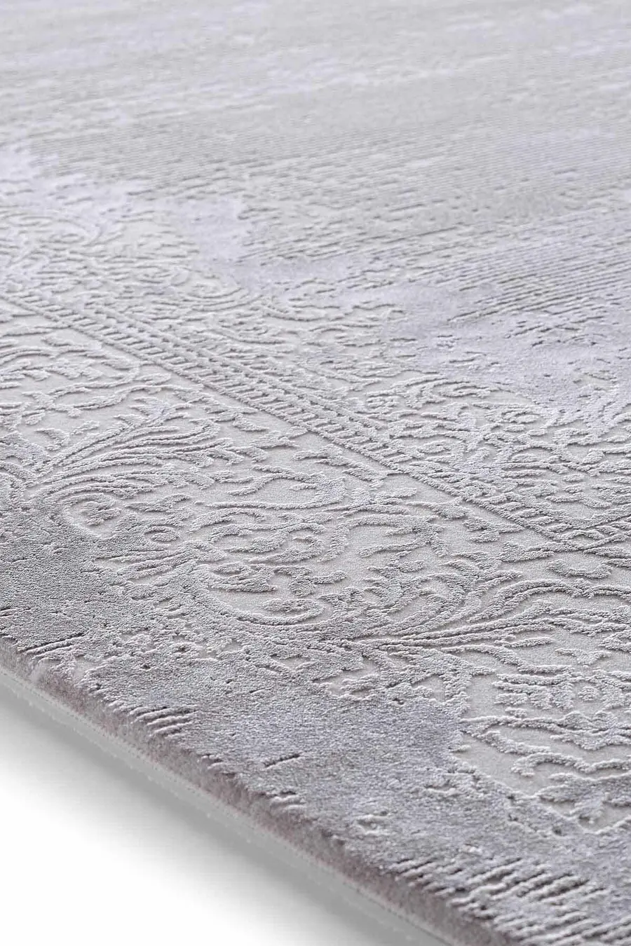 Esiliva 13888 Dikdörtgen Doğal İplik Makine Halısı 200X290 - Gri 5