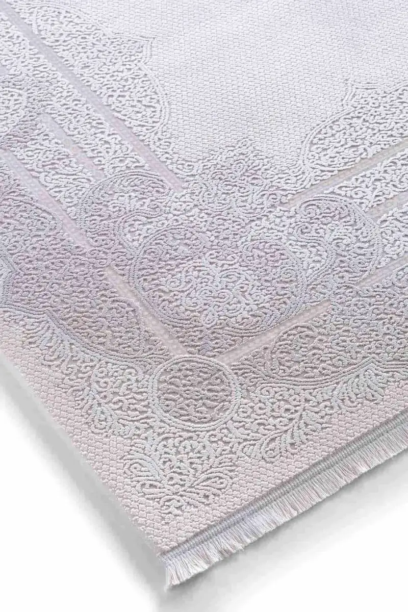 Esiliva 13919 Dikdörtgen Doğal İplik Makine Halısı 240X340 - Gri 5