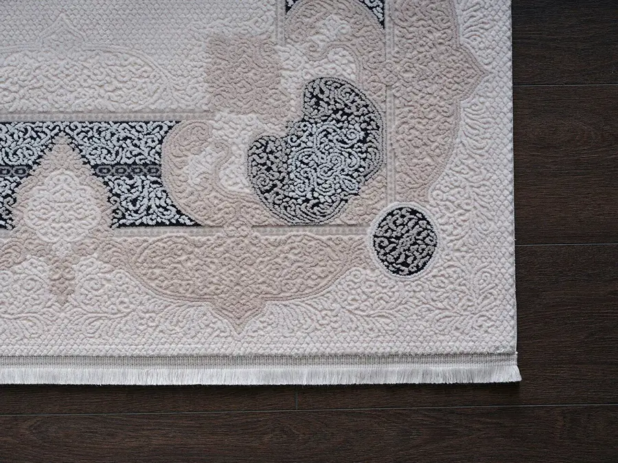 Esiliva 13919 Dikdörtgen Doğal İplik Makine Halısı 240X340 - Mavi 4