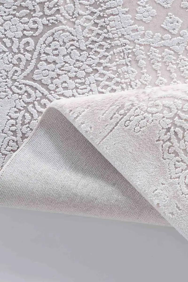 Esiliva 16717 Dikdörtgen Doğal İplik Makine Halısı 160X230 - Gri 3