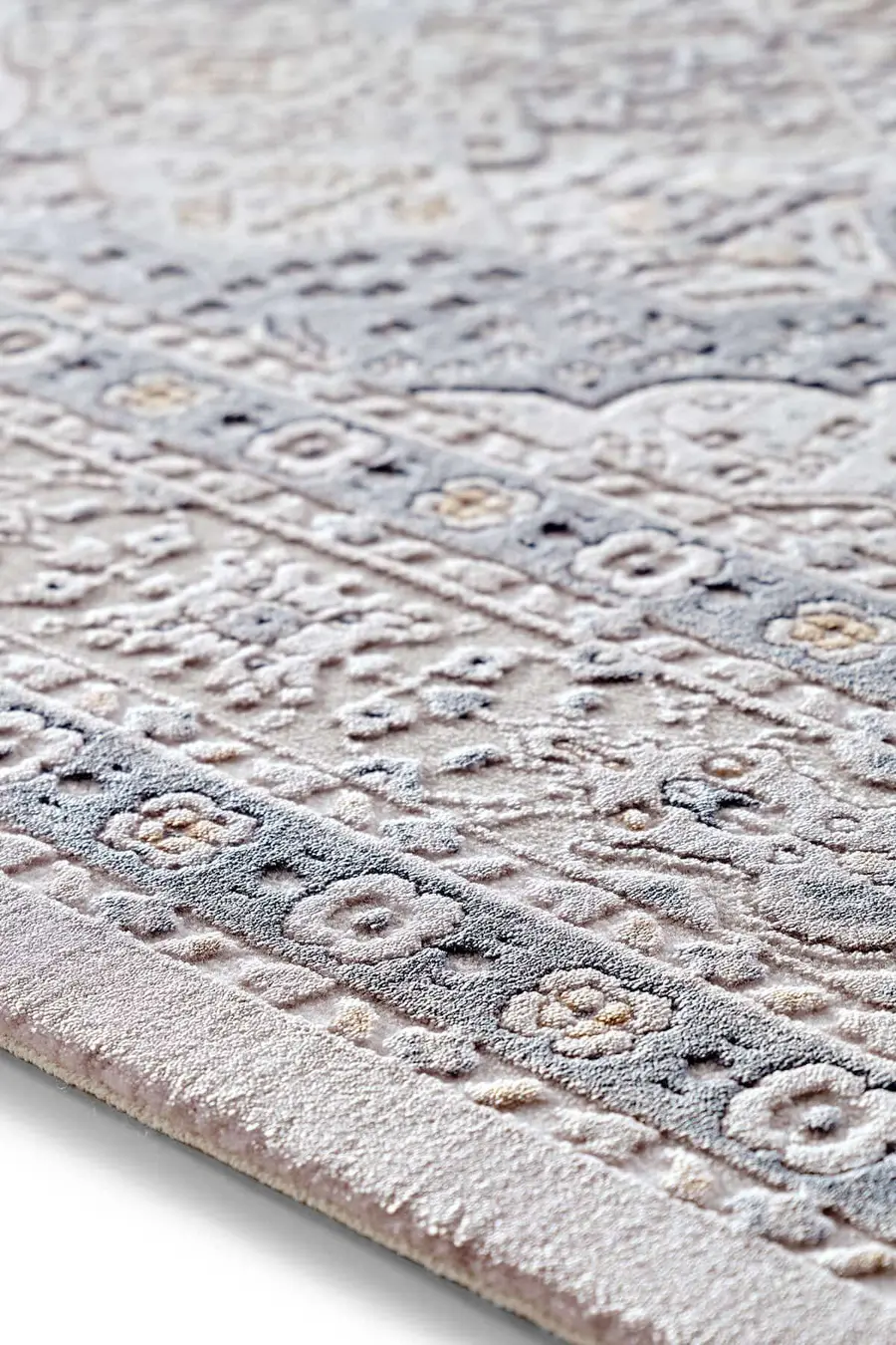 Galina 16636 Dikdörtgen Akrilik Makine Halısı 160X230 - Mavi
