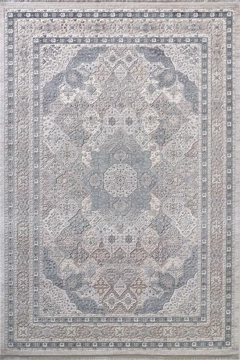 Galina 16636 Dikdörtgen Akrilik Makine Halısı 160X230 - Mavi 2