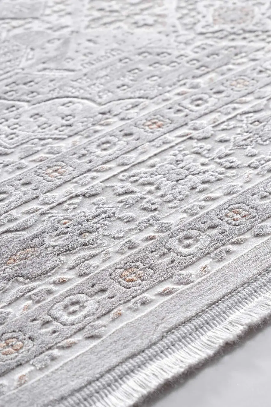 Galina 16636 Dikdörtgen Akrilik Makine Halısı 160X230 - Sarı 3