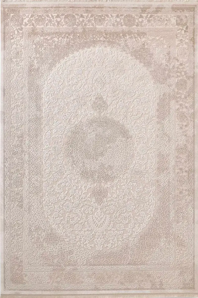 Galina 16647 Dikdörtgen Akrilik Makine Halısı 160X230 - Bej 2