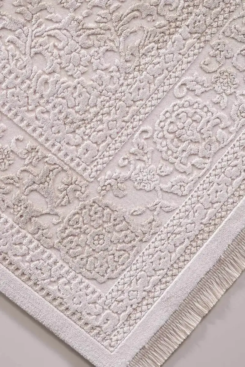 Galina 16647 Dikdörtgen Akrilik Makine Halısı 160X230 - Bej 4