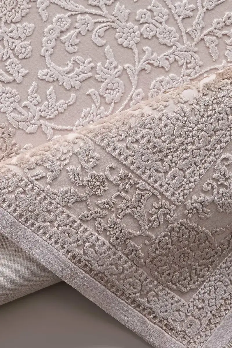 Galina 16647 Dikdörtgen Akrilik Makine Halısı 160X230 - Bej 5