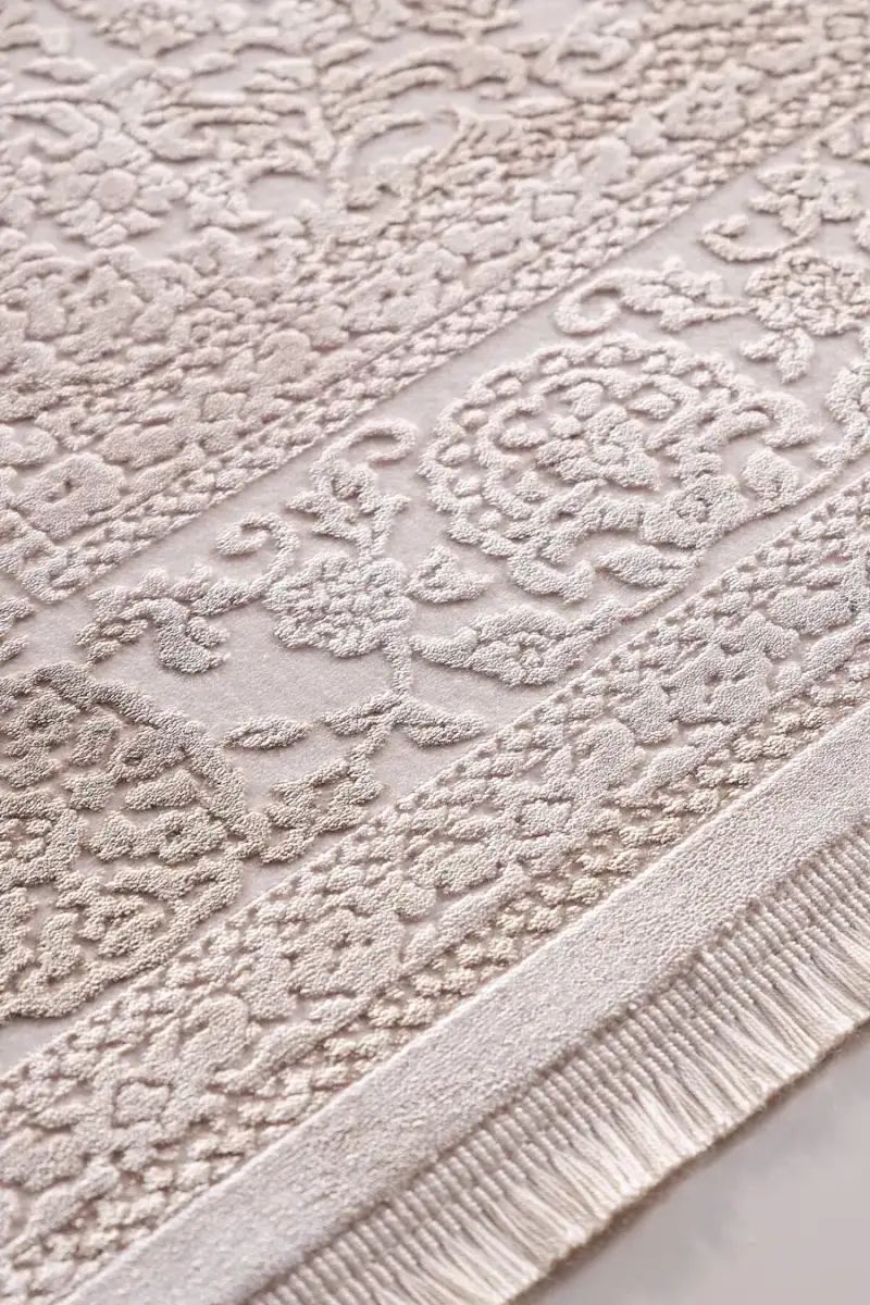 Galina 16647 Dikdörtgen Akrilik Makine Halısı 160X230 - Bej 6