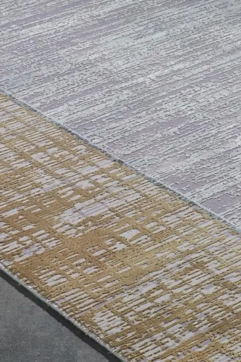 İpekzade100 11379 Dikdörtgen Akrilik Makine Halısı 160X230 - Gold