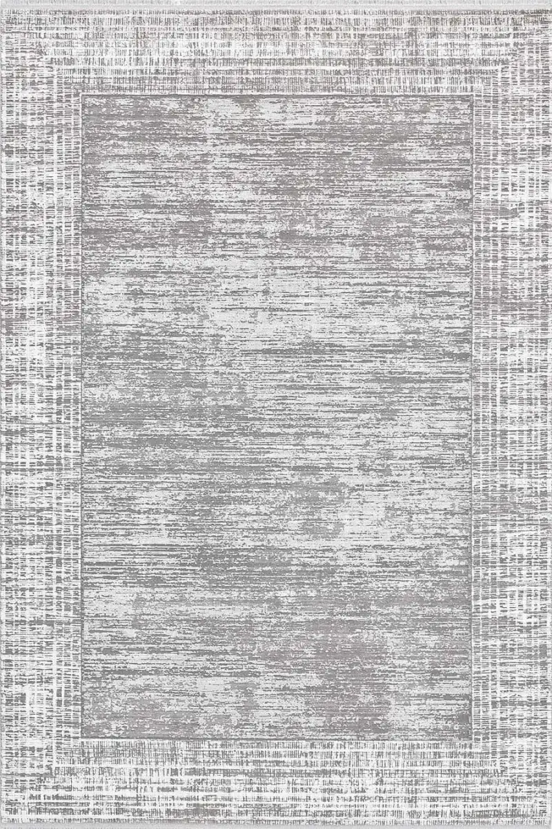 İpekzade100 11379 Dikdörtgen Akrilik Makine Halısı 240X340 - Gri 2