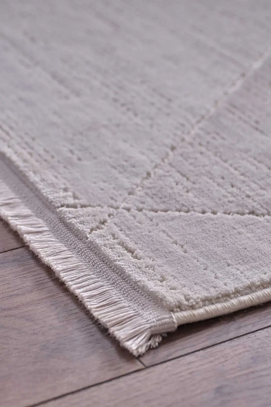 Ledax 17741 Dikdörtgen Polyester Makine Halısı Gri - 160X230 4