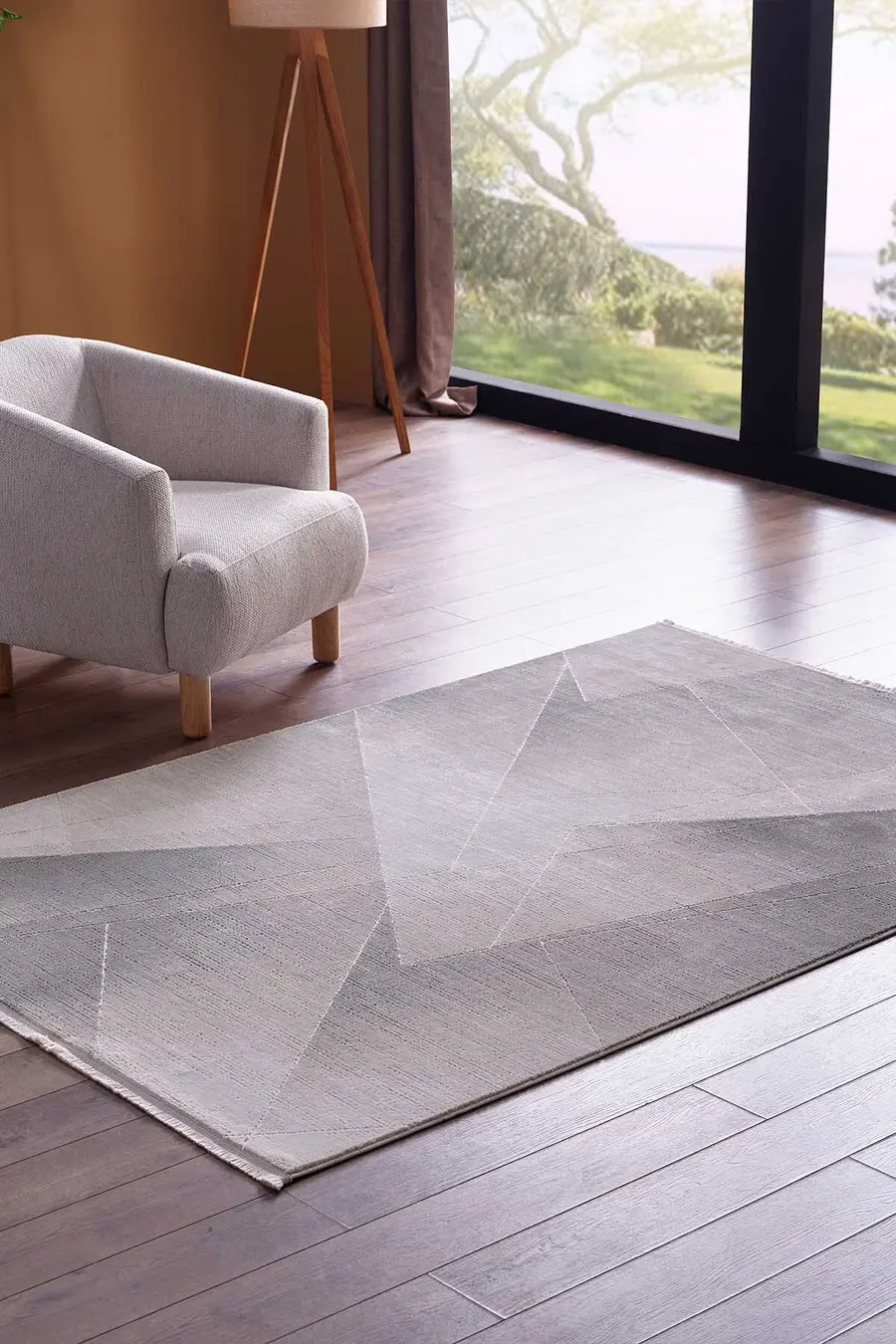 Ledax 17741 Dikdörtgen Polyester Makine Halısı Yeşil - 160X230
