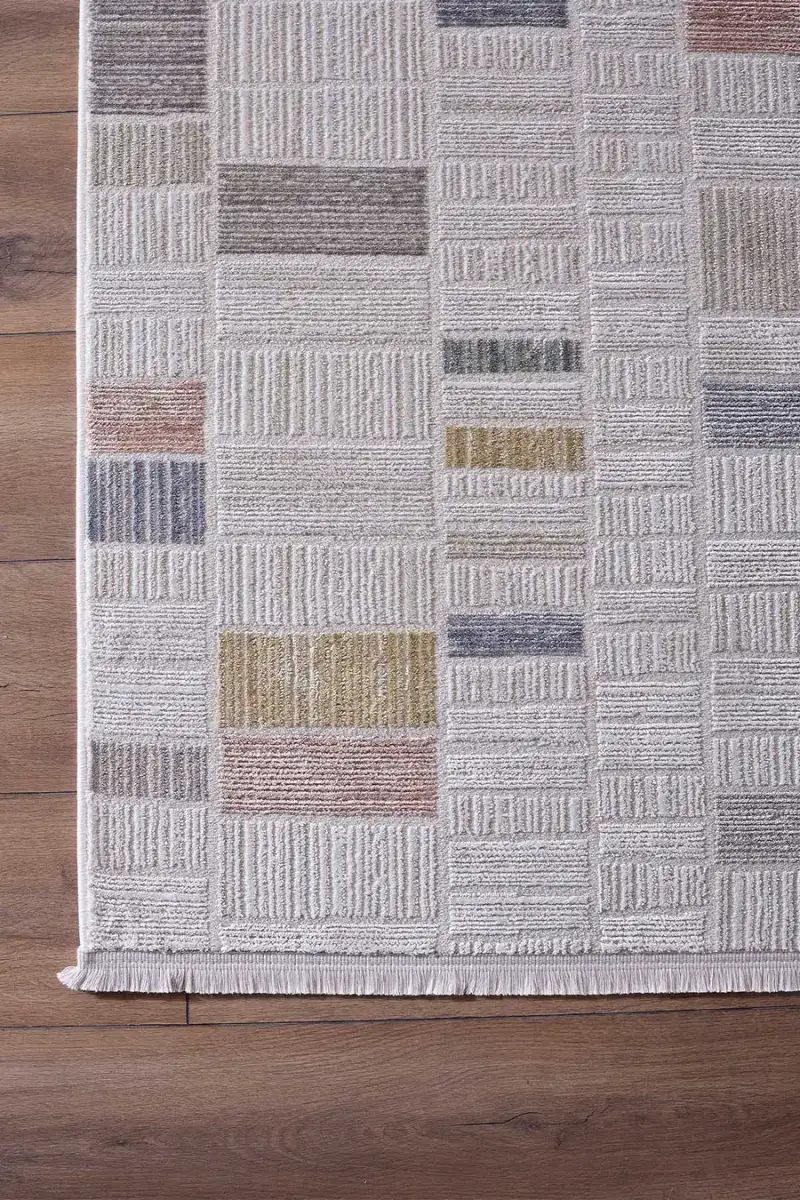 Ledax 17744 Dikdörtgen Polyester Makine Halısı Multi - 160X230 6